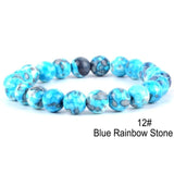 Volcanic Natural Chakra Beads Bracelet