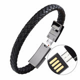 Leather Micro USB Bracelet
