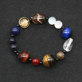 9 Planets Natural Stone Galaxy Bracelet