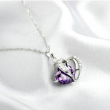 Love Heart Zircon Necklace