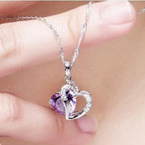 Love Heart Zircon Necklace