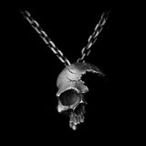 Broken Skull Pendant Necklace