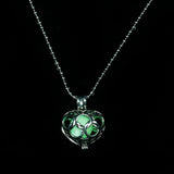 Heart Shaped Hollow Fluorescent Necklace