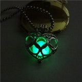 Heart Shaped Hollow Fluorescent Necklace
