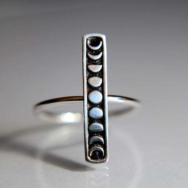 Moon Phase Dainty Ring