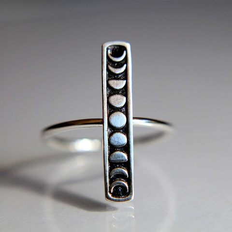 Moon Phase Dainty Ring
