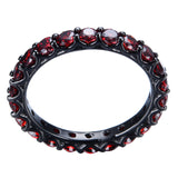 Black Gold Filled Vintage Ruby Ring