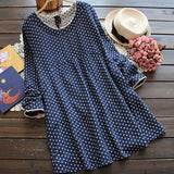 Linen Lace Casual Dress