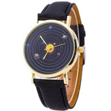 Galaxy Orbit Leather Watch