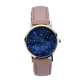 Star Design Leather Watch