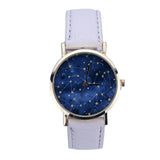 Star Design Leather Watch