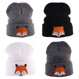 Fox Pattern Knitted Beanies