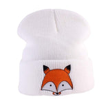 Fox Pattern Knitted Beanies