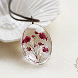 Time Dome Dried Flower Necklace