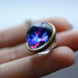 Nebula Galaxy Glass Statement Necklace