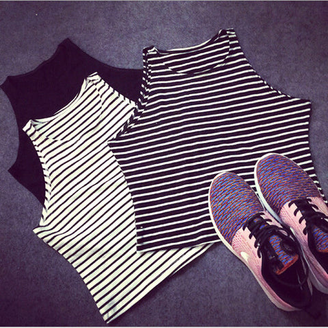 Women Skinny Crop Top - 4 Colors