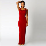 Women Sleeveless Elegant Casual Dress